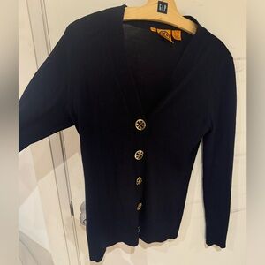 Tory Burch navy cardigan